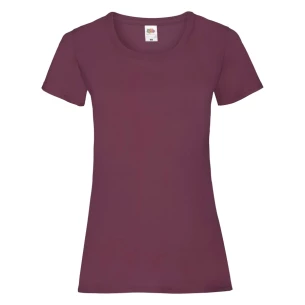 FOTL Lady-Fit ValueWeight T-shirt - Burgundy