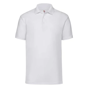 Tricou polo pentru bărbați 65-35 - alb
