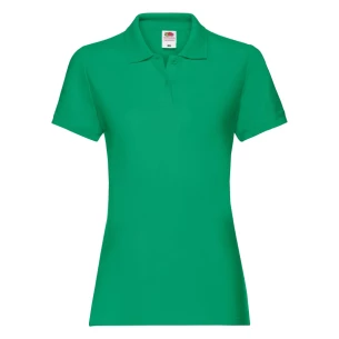 Tricou polo pentru femei Fruit Of The Loom Premium - Verde