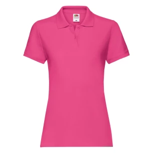 Tricou polo pentru femei Fruit Of The Loom Premium - roz