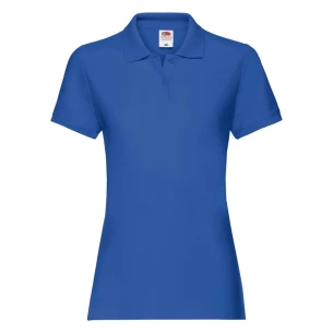 Tricou polo pentru femei Fruit Of The Loom Premium - albastru
