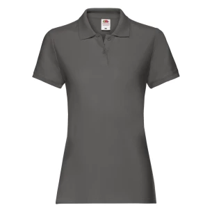 Tricou polo pentru femei Fruit Of The Loom Premium - Graphite