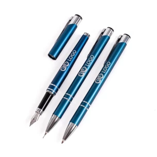 Set stilou și creion Cosmo - Negru