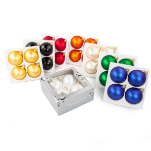 80mm bauble - Argint